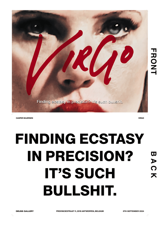 Poster “FINDING ECSTASY IN PRECISION?” by Casper Sejersen